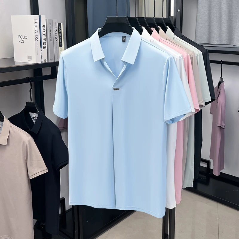 เสื้อเชิ้ตแขนสั้นผู้ชายทรงเรีย - Men'S Polo Formal Wear บทวิจารณ์และราคา