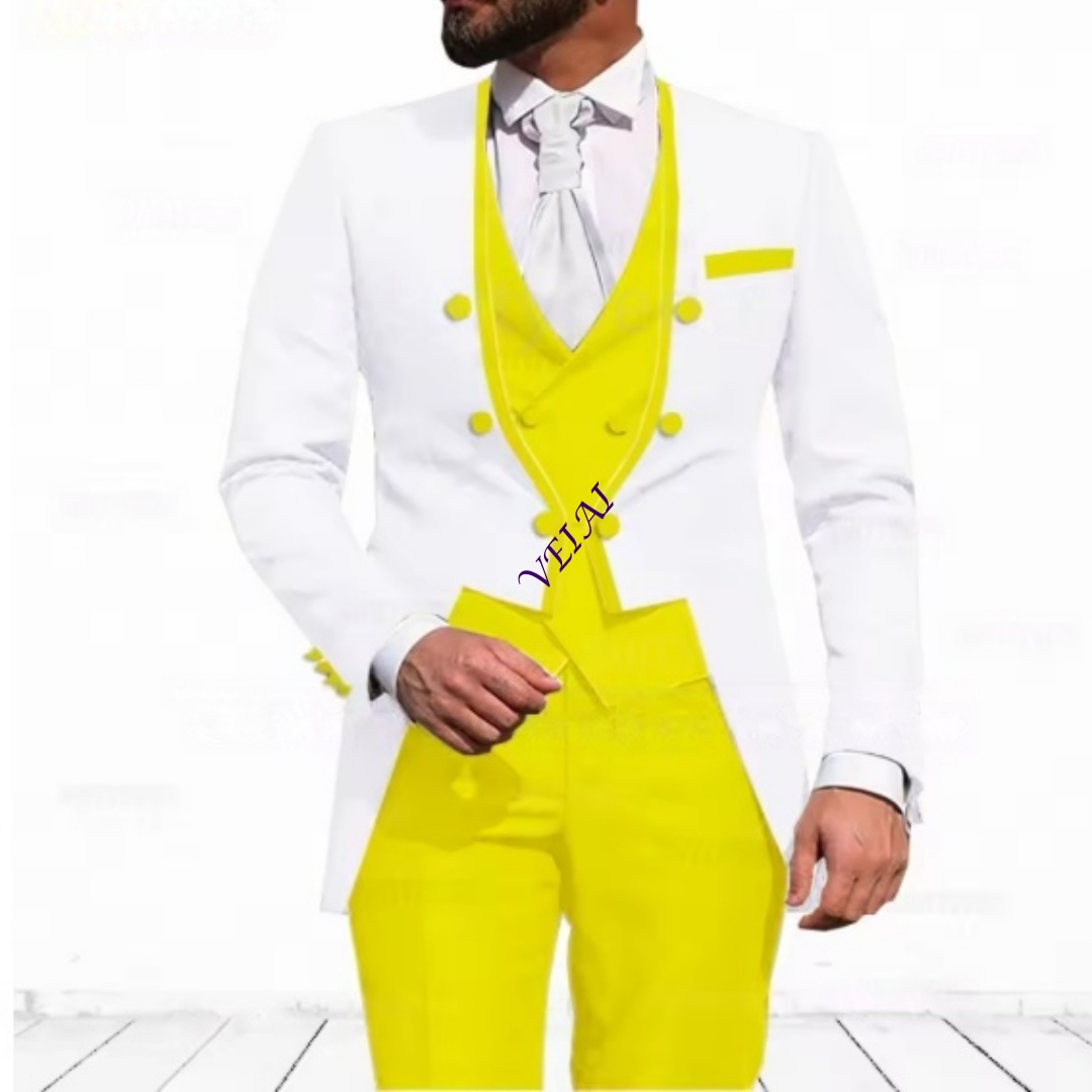 ชุดสูท 3 ชิ้นสีฟ้าอ่อนแบบสั่งต - Men'S Formal Evening Wear บทวิจารณ์และราคา