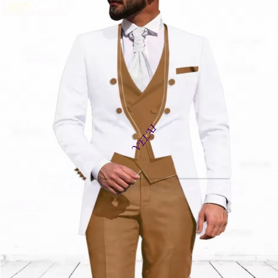 ชุดสูท 3 ชิ้นสีฟ้าอ่อนแบบสั่งต - Men'S Formal Evening Wear บทวิจารณ์และราคา
