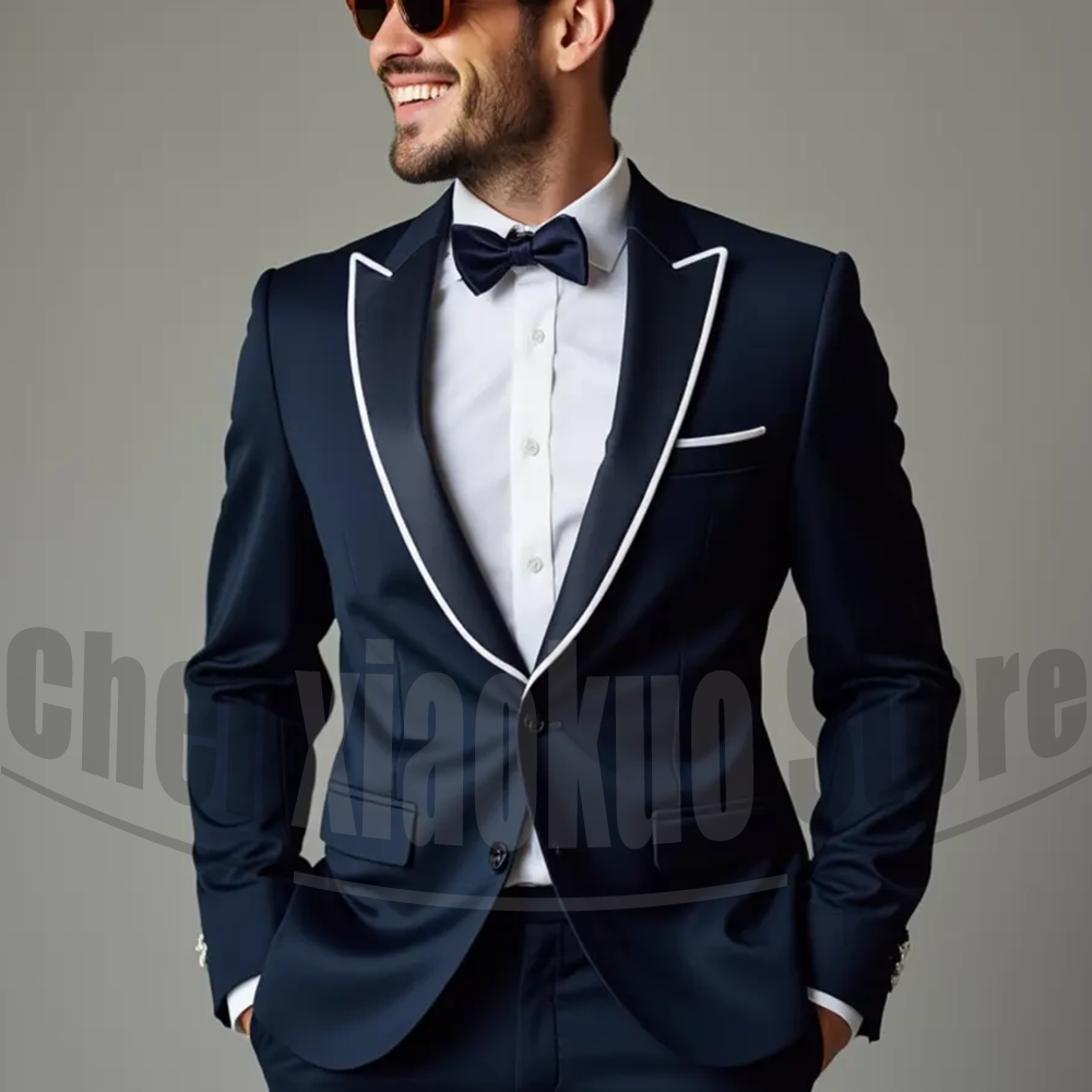 ผู้ชายชุดแฟชั่น Peak Lapel เดี - Men'S Formal Evening Wear บทวิจารณ์และราคา