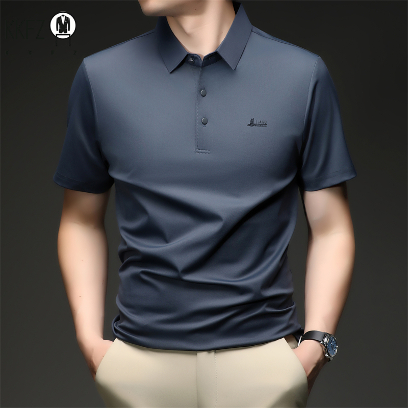 เสื้อโปโลผู้ชายแขนสั้น ผ้าไม่ย - Men'S Polo Formal Wear บทวิจารณ์และราคา