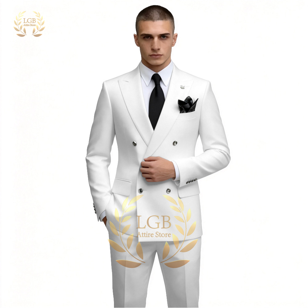 ชุดสูทผู้ชายสีขาวแบบกระดุมสองแ - Men'S Formal Evening Wear บทวิจารณ์และราคา