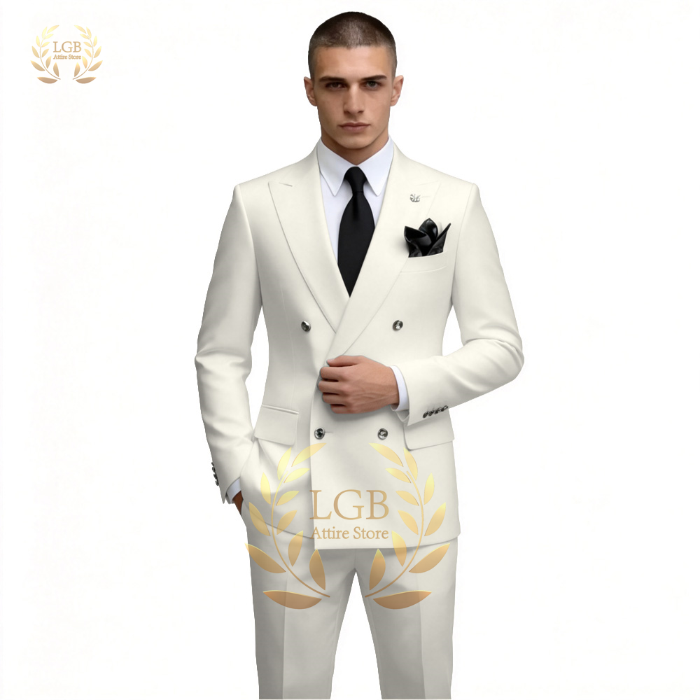 ชุดสูทผู้ชายสีขาวแบบกระดุมสองแ - Men'S Formal Evening Wear บทวิจารณ์และราคา