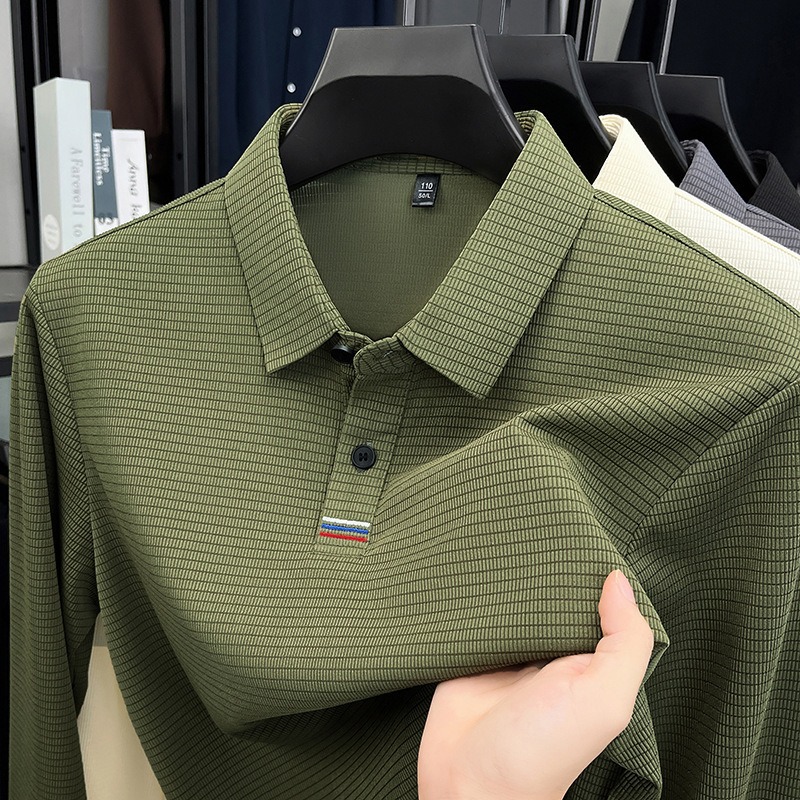 เสื้อโปโลแขนยาวผู้ชาย เสื้อยืด - Men'S Polo Formal Wear บทวิจารณ์และราคา