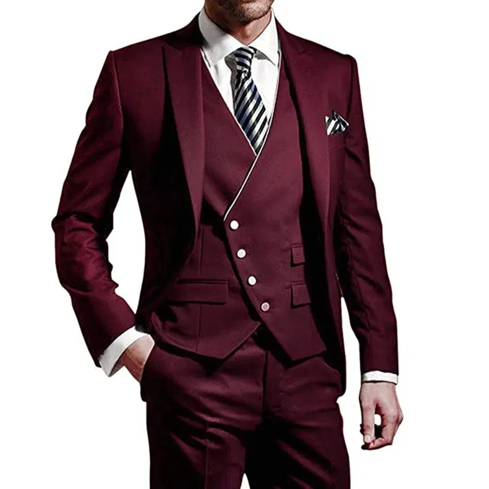 ชุดสูทผู้ชาย สีเขียวทหาร 3 ชิ้ - Men'S Formal Evening Wear บทวิจารณ์และราคา