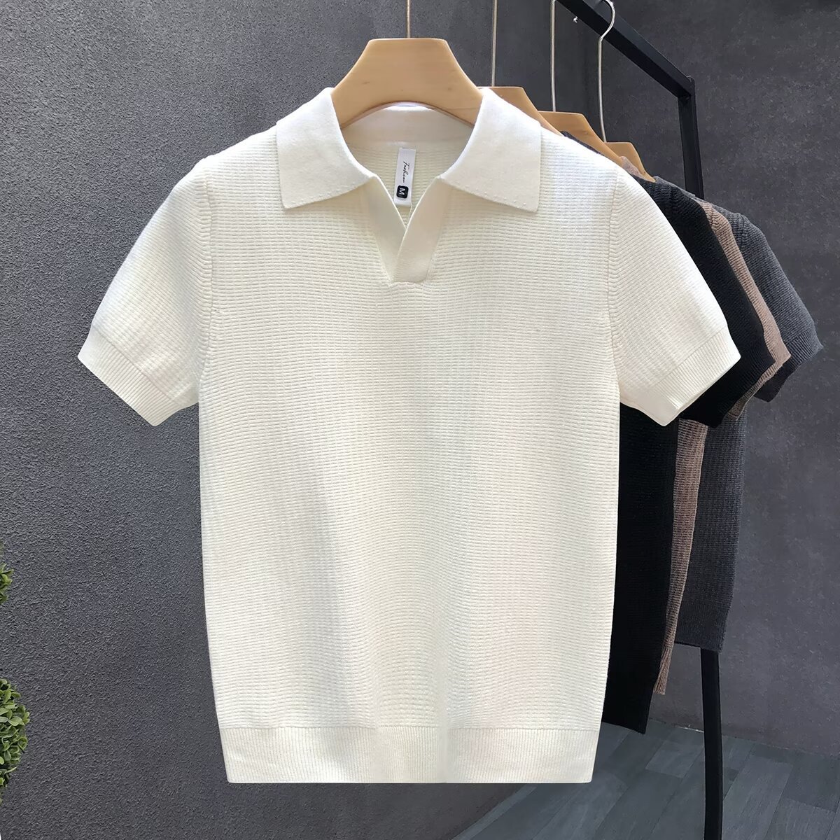 เสื้อสเวตเตอร์คอปกโปโลทรงเข้าร - Men'S Polo Formal Wear บทวิจารณ์และราคา