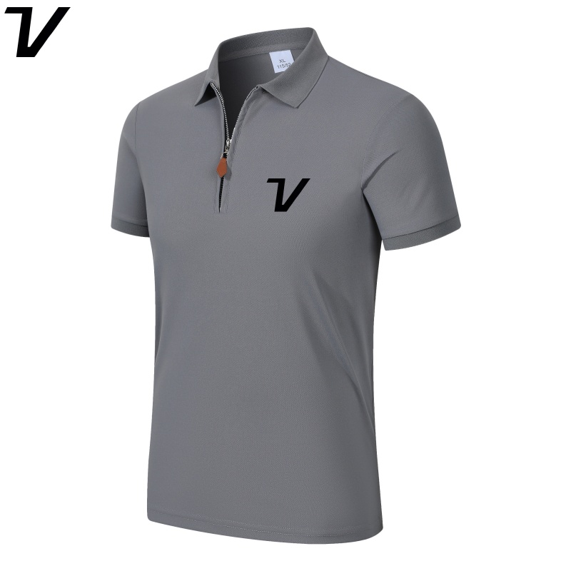 เสื้อยืดคอปกแขนสั้นซิป ¼ ตัวสำ - Men'S Polo Formal Wear บทวิจารณ์และราคา