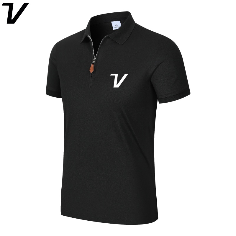เสื้อยืดคอปกแขนสั้นซิป ¼ ตัวสำ - Men'S Polo Formal Wear บทวิจารณ์และราคา